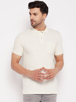 98 Degree North - Cream Polo T-Shirt