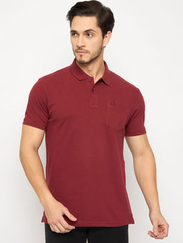 98 Degree North - Maroon Polo T-Shirt