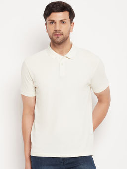 98 Degree North - Cream Polo T-Shirt