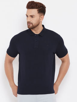 98 Degree North - Navy Blue Polo T-Shirt