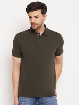 98 Degree North - Olive Polo T-Shirt