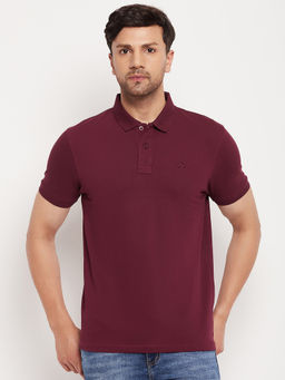98 Degree North - Wine Polo T-Shirt
