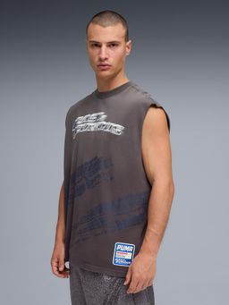 Puma - Fast And Furious Men's Grey Relaxed Basketball T-Shirt
