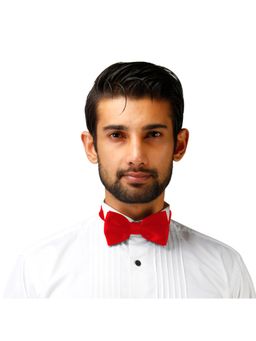 PELUCHE - Solid Red Bow Tie for Men