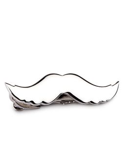 PELUCHE - The Silver Manly Moustache Tie Pin for Men