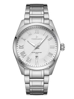 Tornado - Classic Analog Men Analog White Dial Watch - T8007-SBSW (M)