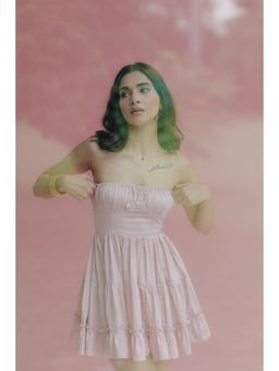 Old Marigold - Cora Blush Pink Strapless Mini Dress