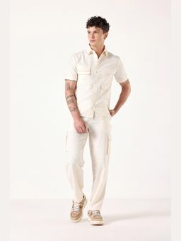 Muvazo - White Ecru Linen Pant