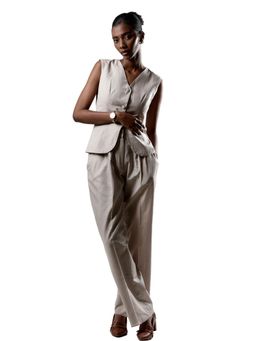 ROSA DAME - Natural Linen Tailored Fit Beige Co-Ord Set