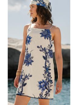 Calling June - Blue Gili Floral Mini Dress