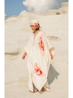 Calling June - Red Layla Floral Maxi Kaftan