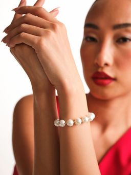 Anaash - White Classic Bandel Pearl Bracelet