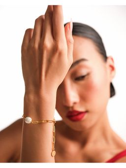 Anaash - White Baroque Pearl Bracelet
