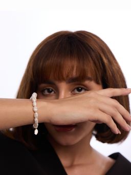 Anaash - White Baroque Pearl Bracelet