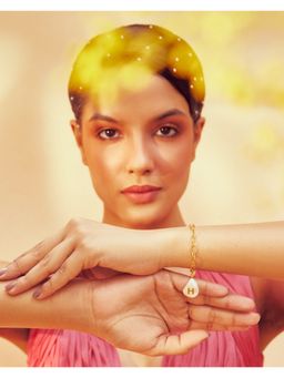 Anaash - Multi-Color Initial Pearl H Bracelet