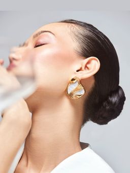 Anaash - White Amby Studs
