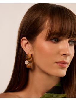 Anaash - Gold Crown Hoops