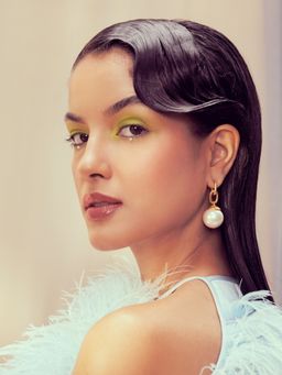 Anaash - White Linked Pearl Drops