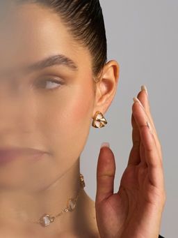 Anaash - White Mini Trey Studs