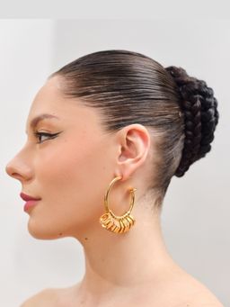 Anaash - Gold Locknut Hoops