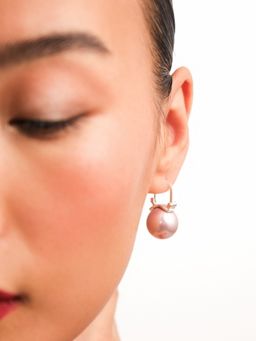 Anaash - Rose Gold Purse Studs Earrings