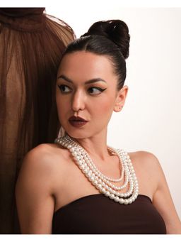 Anaash - White Ascending Pearl Necklace