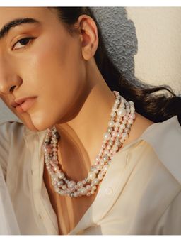Anaash - Multicolor Mixed Pearl Necklace