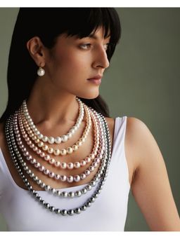 Anaash - White Rainbow Graded Pearl Necklace