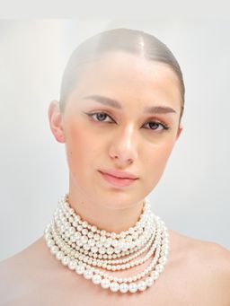 Anaash - White Imperial Pearl Necklace