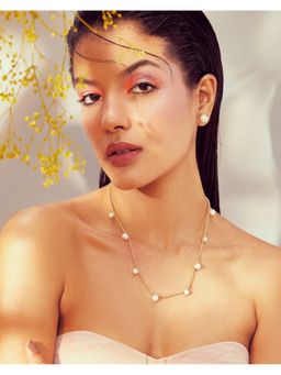 Anaash - White Alternate Pearl Chain