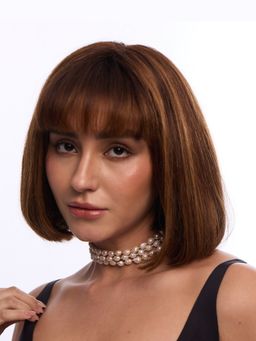 Anaash - White Baroque Bandel Choker