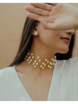 Anaash - White Chained Choker