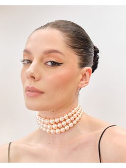 Anaash - Peach Graded Pearl Choker