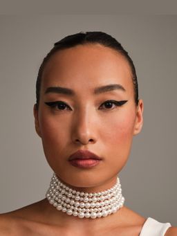 Anaash - White Layered Pearl Choker