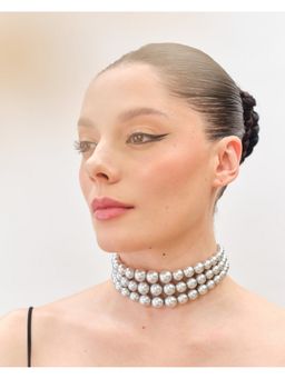 Anaash - Silver Graded Pearl Choker