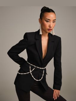 Anaash - White Detachable Belt