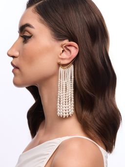 Anaash - White Statement Ear Cuff