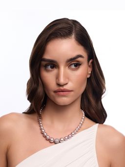 Anaash - Purple Graded Pearl Single Swarovski