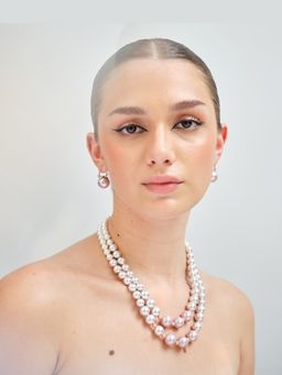 Anaash - Purple Double Graded Pearls