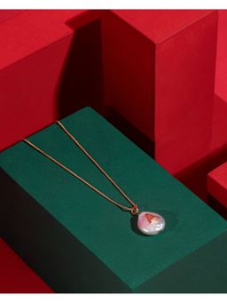 Anaash - Multi-Color Initial Pearl A Necklace