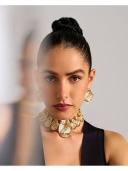 Anaash - Gold Luno Pearl Choker
