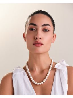 Anaash - White Natural Luxe Pearl Necklace