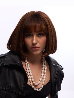 Anaash - White Baroque Pearl Necklace
