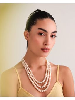 Anaash - White Triple Graded Pearls Natural