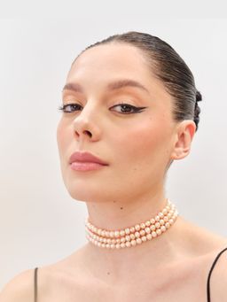 Anaash - Peach Natural Pearl Choker