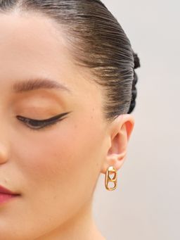 Anaash - Gold Petite Can Earrings