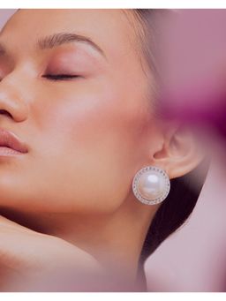 Anaash - White Elan Studs