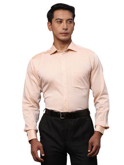 Park Avenue - Slim Fit Solid Orange Formal Shirt