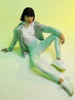 Puma - SWxP Womens Green Tights