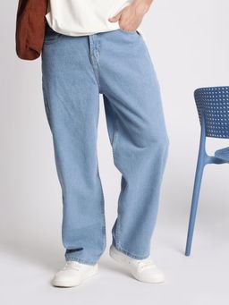 Bene Kleed - Men Light Blue Loose Balloon Jeans